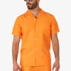 Men OppoSuits Solid Colored Summer Sets^The Orange