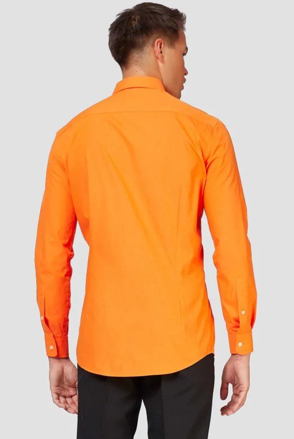 Men OppoSuits Solid Colored Shirts^The Orange