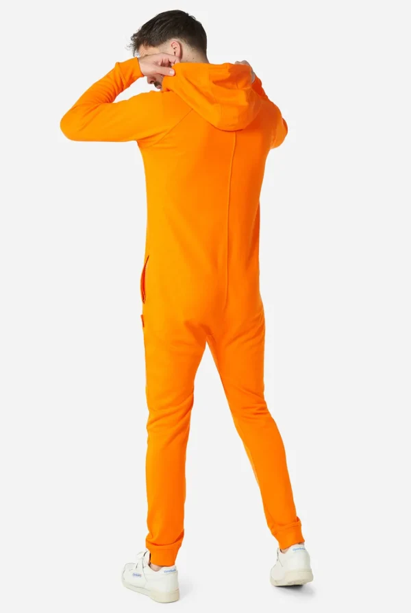 Men OppoSuits Solid Colored Onesies^The Orange