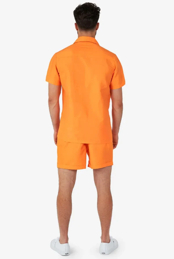 Men OppoSuits Solid Colored Summer Sets^The Orange