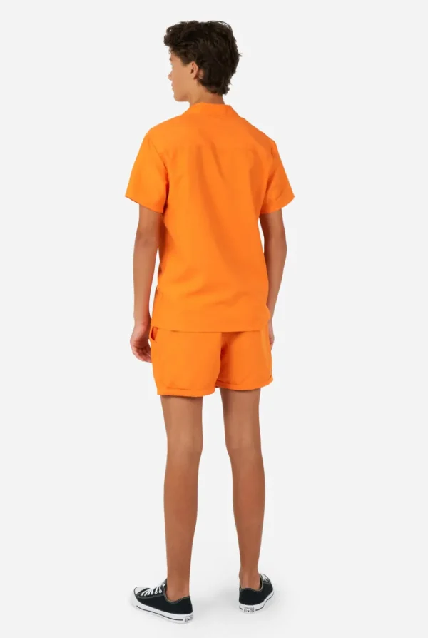 Men OppoSuits Solid Colored Summer Sets^The Orange