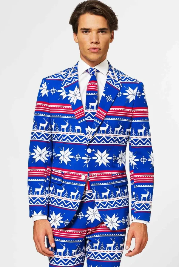 Men OppoSuits Christmas Suits^The Rudolph