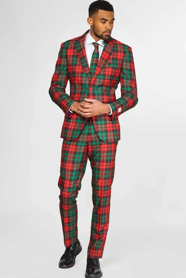 Men OppoSuits Wedding Suits^Trendy Tartan