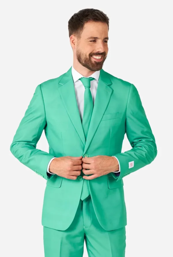 Men OppoSuits Prom Suits^Trendy Turquoise