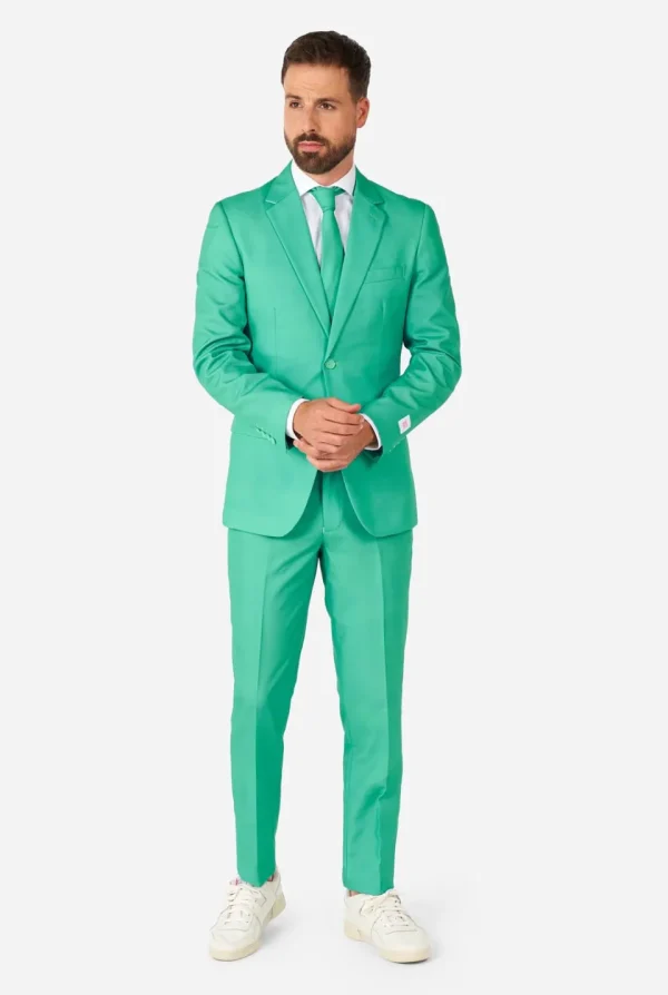 Men OppoSuits Prom Suits^Trendy Turquoise