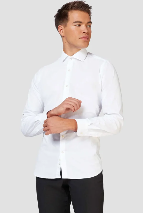 Men OppoSuits Solid Colored Shirts^White Knight