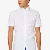 Men OppoSuits Solid Colored Shirts^White Knight