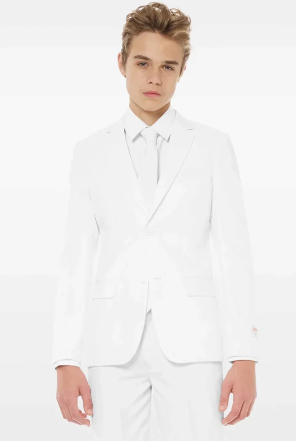 Teen Boys OppoSuits Prom Suits^White Knight