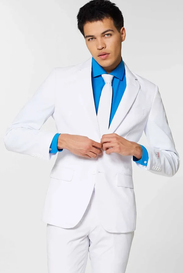 Men OppoSuits Prom Suits^White Knight