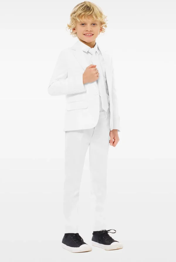 Boys OppoSuits Solid Colored Suits^White Knight