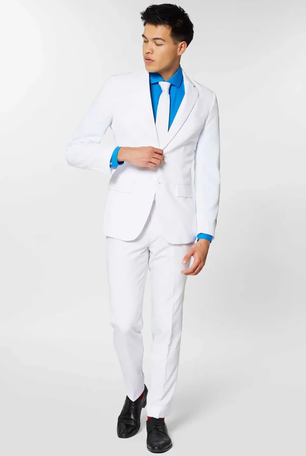 Men OppoSuits Prom Suits^White Knight