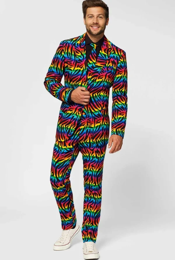 Men OppoSuits Prom Suits^Wild Rainbow