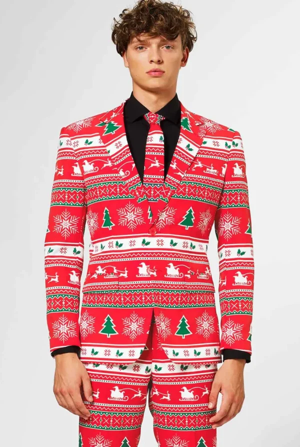 Men OppoSuits Christmas Suits^Winter Wonderland