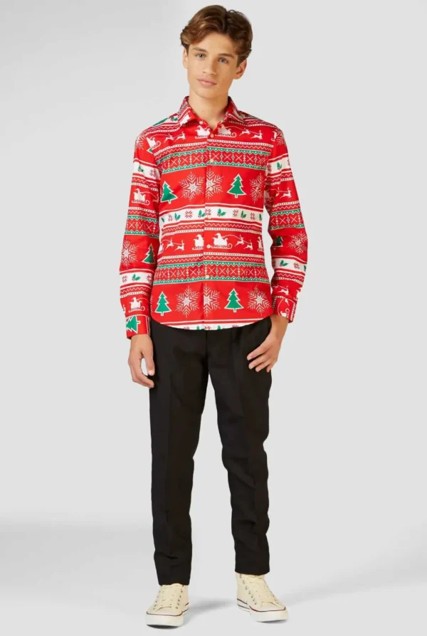 Teen Boys OppoSuits Christmas Shirts^Winter Wonderland