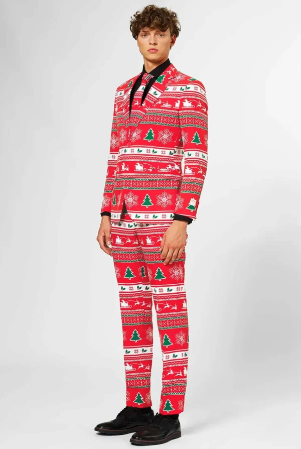 Men OppoSuits Christmas Suits^Winter Wonderland