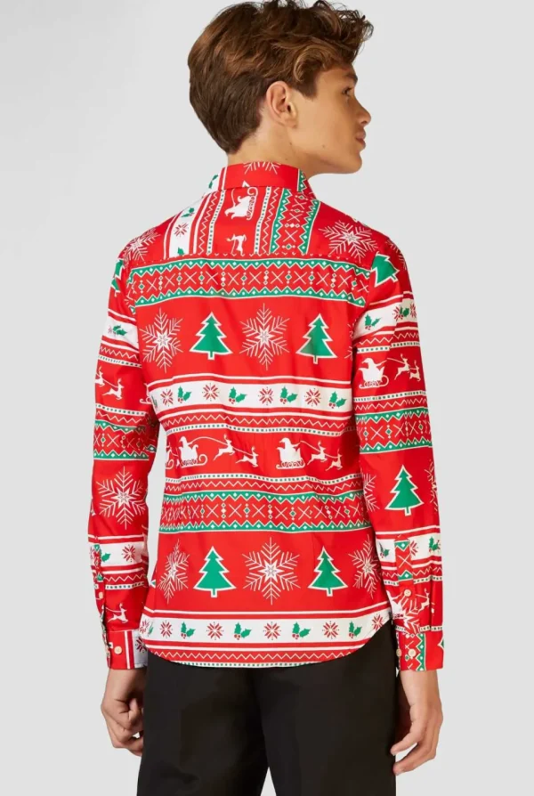 Teen Boys OppoSuits Christmas Shirts^Winter Wonderland