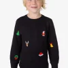 Boys OppoSuits Sweaters^X-Mas Icons - Black