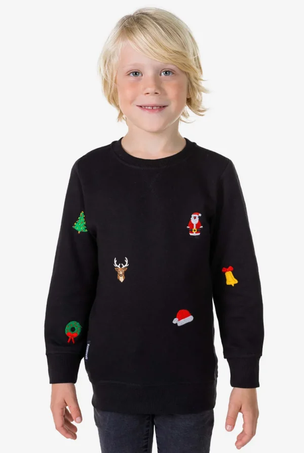 Boys OppoSuits Sweaters^X-Mas Icons - Black