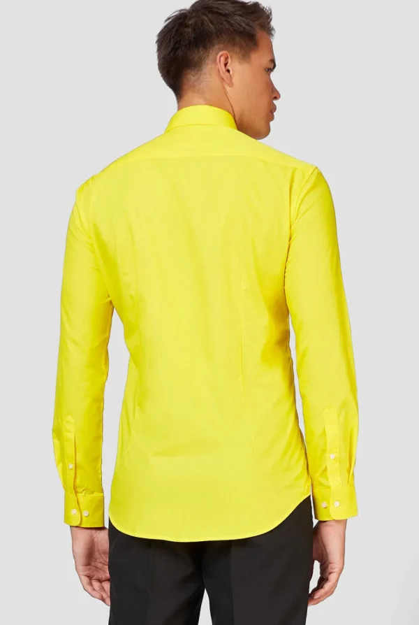 Men OppoSuits Solid Colored Shirts^Yellow Fellow