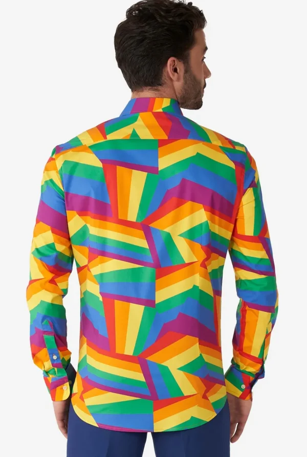 Men OppoSuits Casual Shirts^Zig Zag Rainbow