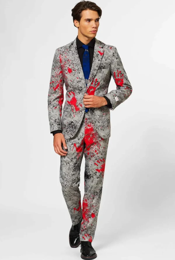 Men OppoSuits Halloween Suits^Zombiac